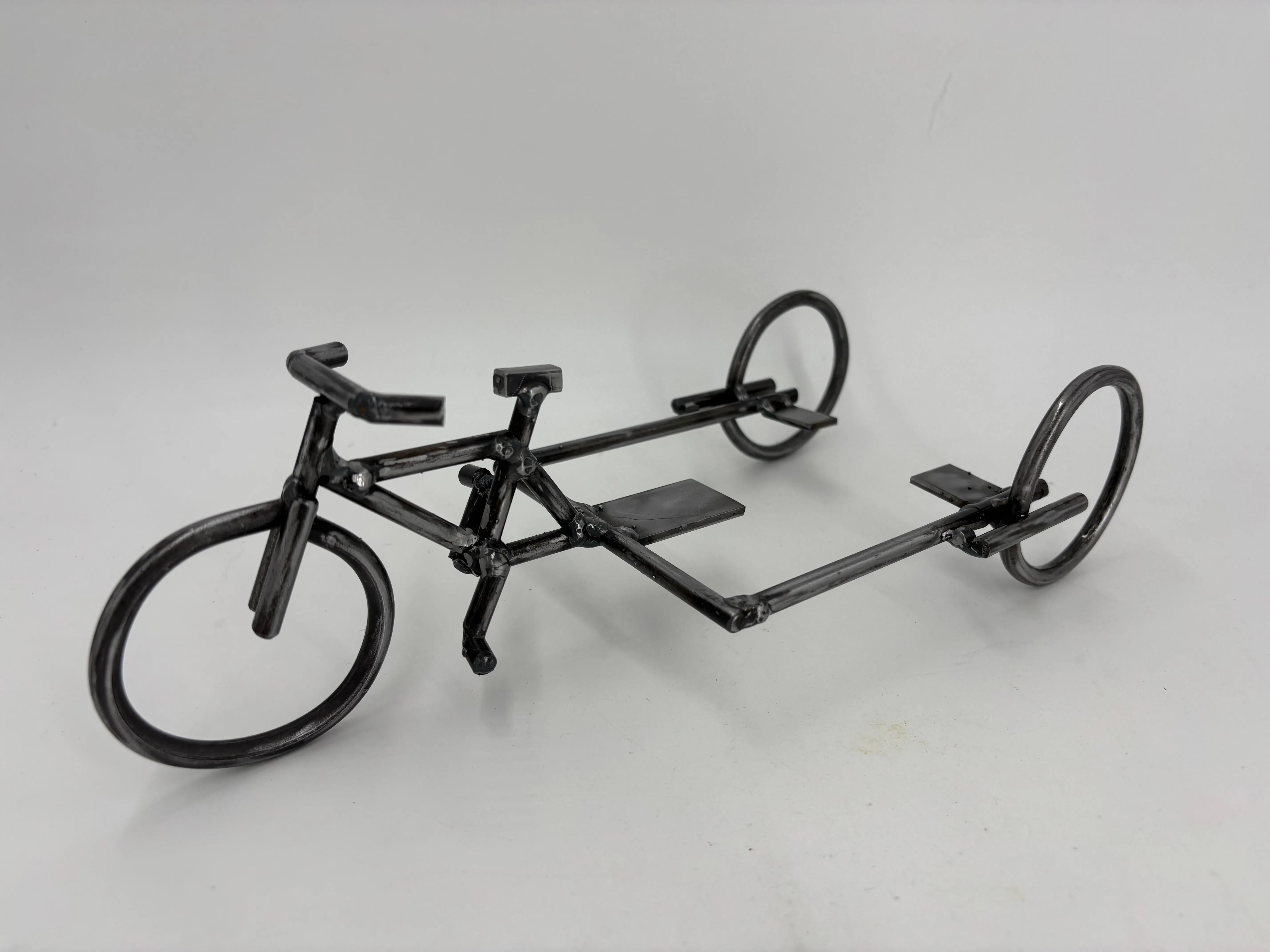 Completed bike frame.